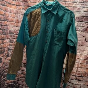 Columbia Teal and Brown Shirt Jacket